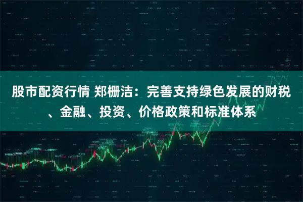 股市配资行情 郑栅洁:完善支持绿色发展的财税、金融、投资、价格政策和标准体系